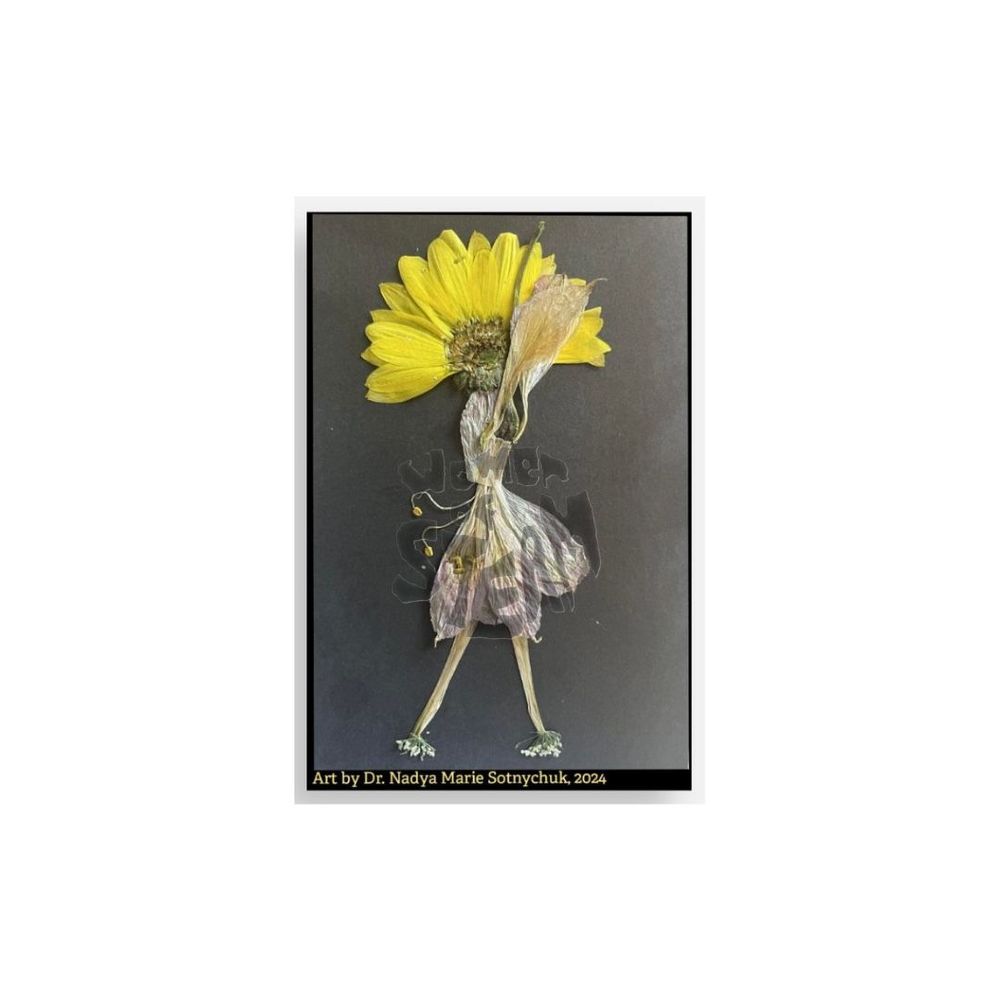 Flower Fairy Pressed Flower Art Print