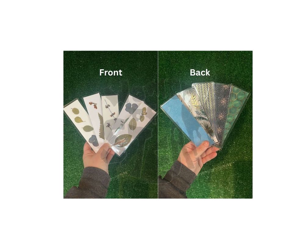 Flower-pressed Bookmark (2 sided)